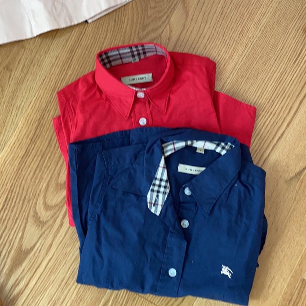 Inspired shirts blue and red